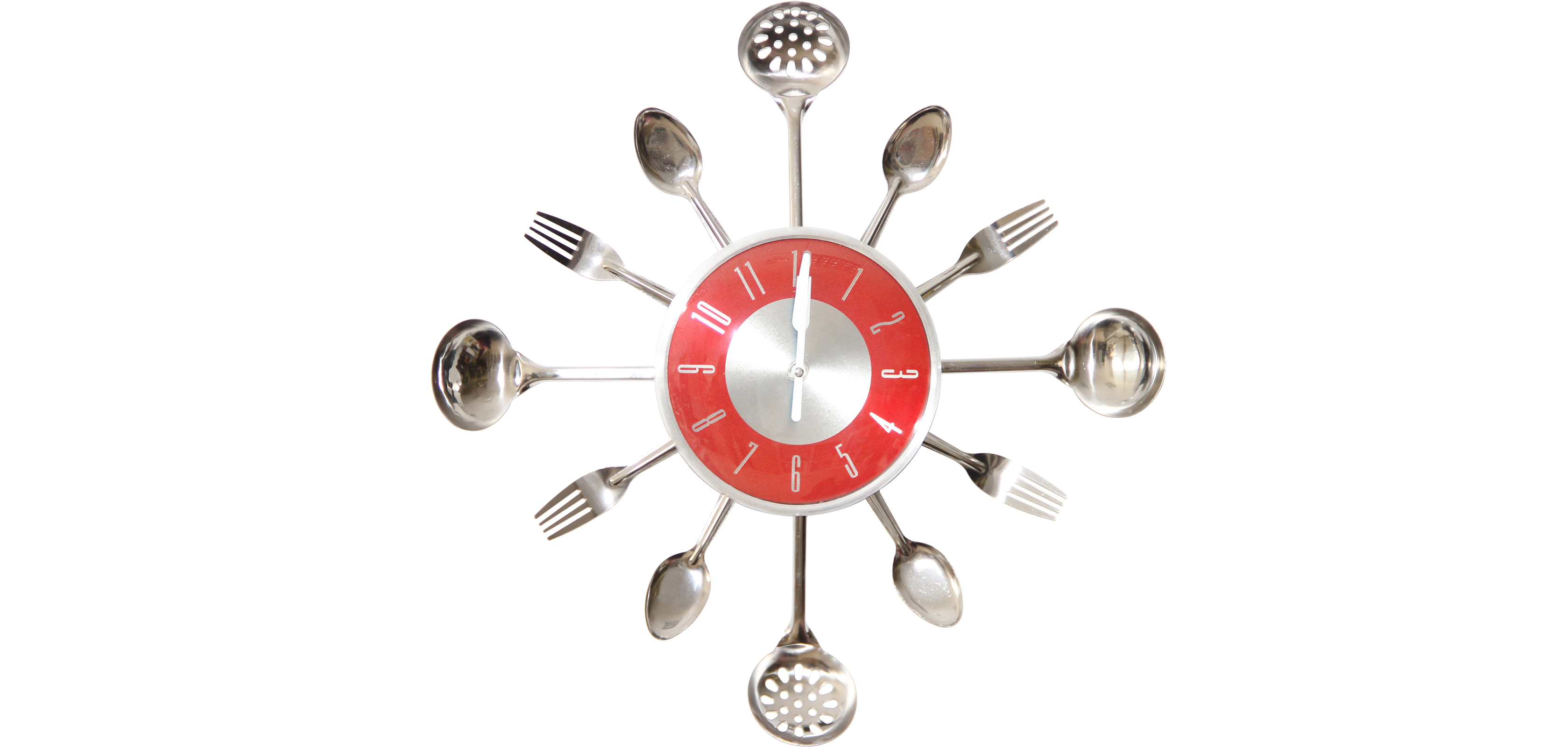 red kitchen wall clock uk