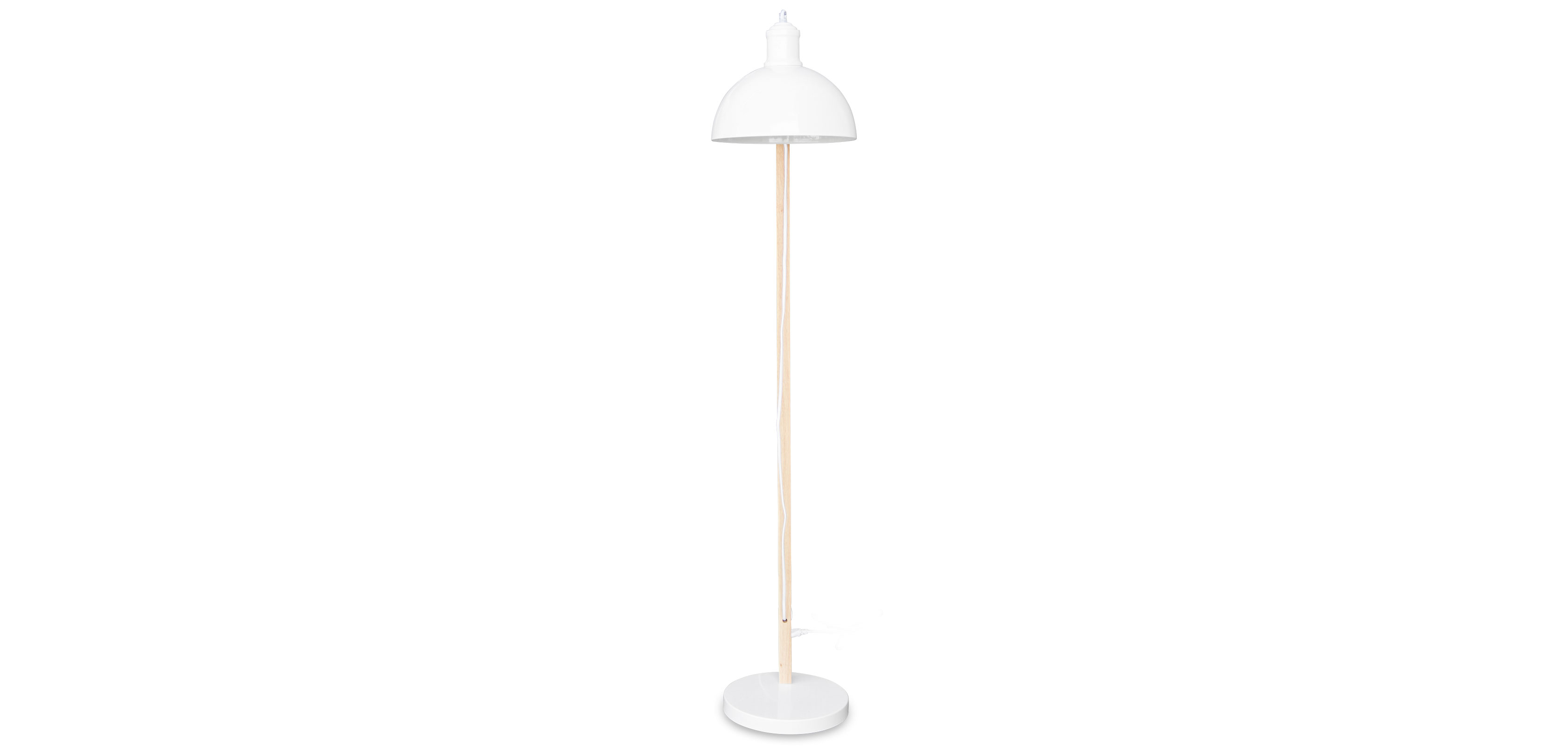 scandinavian style wood floor lamp