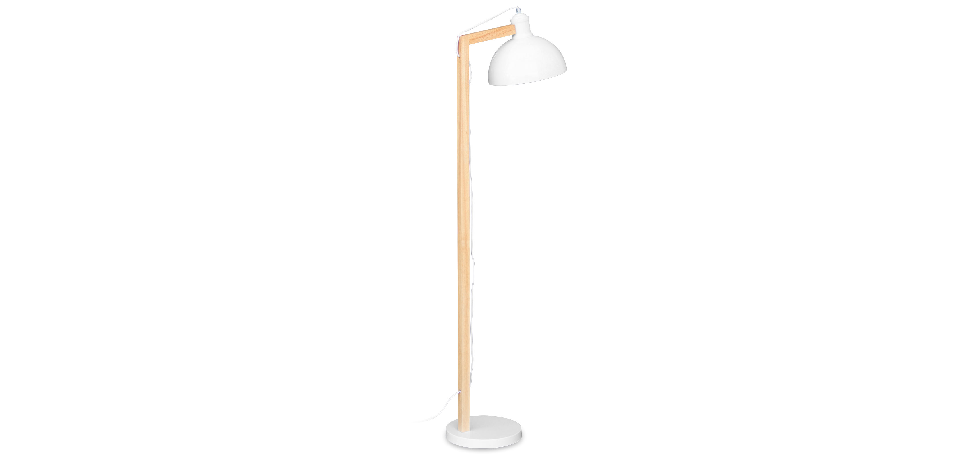 scandinavian style wood floor lamp