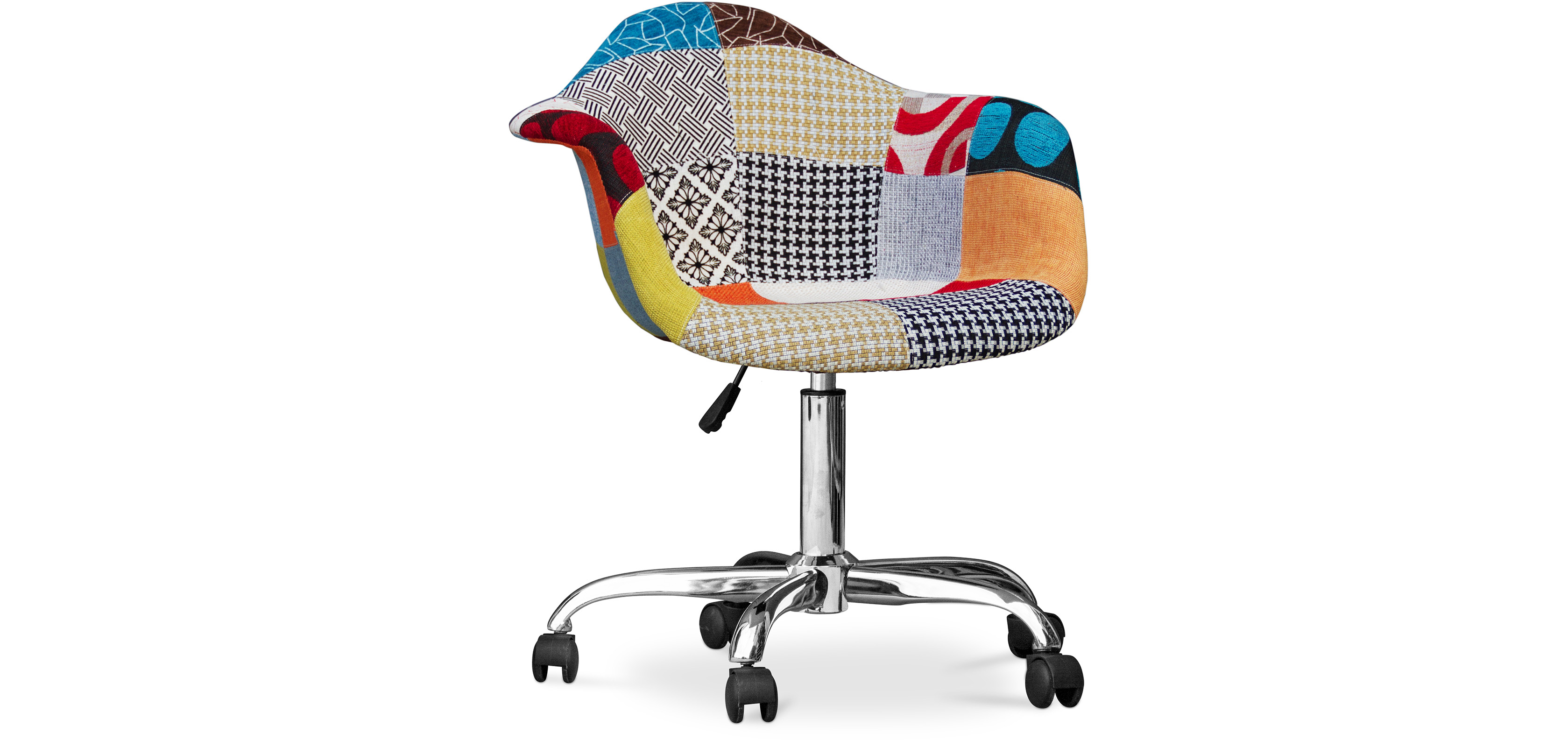 Buy Emery Office Chair Patchwork Patty Multicolour 59867 in the UK MyFaktory