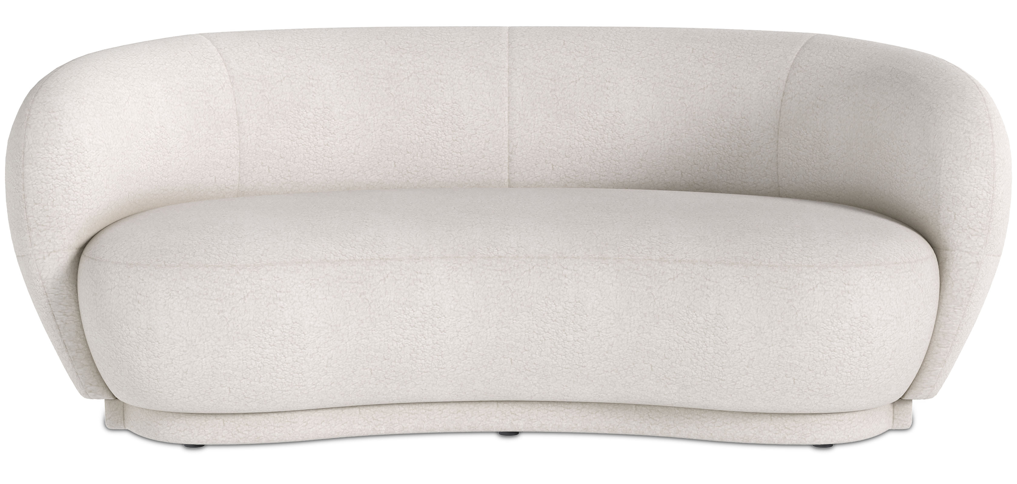 Curved Sofa 3 Seater Boucle