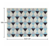 Buy Rhombus Design Rug - Wool - Wolla Blue 58284 at MyFaktory