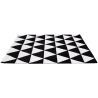 Buy Triangles Design Rug - Wool - Trya White / Black 58452 at MyFaktory