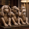 Buy Decorative Design Figures - Monkeys - Sensa Brown 58449 with a guarantee