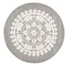Buy Round Design Rug - Wool - 210cm - Ruma Light grey 58289 - in the UK