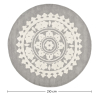 Buy Round Design Rug - Wool - 210cm - Ruma Light grey 58289 at MyFaktory