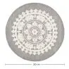Buy Round Design Rug - Wool - 210cm - Ruma Light grey 58289 - prices