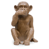 Buy Decorative Design Figure - Silent Monkey - Sense Brown 58448 - in the UK