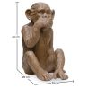 Buy Decorative Design Figure - Silent Monkey - Sense Brown 58448 - in the UK
