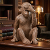 Buy Decorative Design Figure - Blind Monkey - Sense Brown 58446 - in the UK
