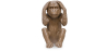 Buy Decorative Design Figure - Deaf Monkey - Sense Brown 58447 - in the UK