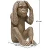 Buy Decorative Design Figure - Deaf Monkey - Sense Brown 58447 with a guarantee