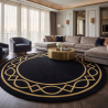 Buy Round Design Wool Rug - 230cm - Erit Multicolour 58288 at MyFaktory