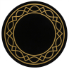 Buy Round Design Wool Rug - 230cm - Erit Multicolour 58288 - in the UK