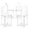 Buy X4 Dining chair Victoire Design Transparent Grey transparent 16459 - in the UK