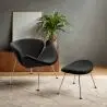 Buy Slice Armchair with Matching Ottoman  Black 16762 - prices