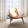 Buy Design Armchair - Scandinavian Style - Upholstered in Pony - Luna Black pony 16775 - prices