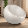 Buy Pada Ball Chair Armchair - Faux Leather Black 13195 at MyFaktory