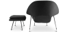 Buy Fauteuil Womb avec ottoman - Tissu Black 16503 home delivery