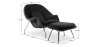Buy Fauteuil Womb avec ottoman - Tissu Black 16503 - in the UK