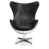 Buy Bold Chair Aviator Armchair - Premium Leather Black 25628 - in the UK