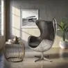 Buy Bold Chair Aviator Armchair - Premium Leather Black 25628 - prices