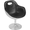 Buy Tulip Aviator Armchair - Premium Leather Black 25623 home delivery