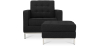Buy Kanel Armchair with Matching Ottoman - Cashmere Black 16513 - in the UK
