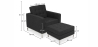 Buy Kanel Armchair with Matching Ottoman - Cashmere Black 16513 - prices
