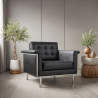 Buy Armchair City - Premium Leather Black 13181 - prices