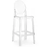 Buy Bar stool with backrest Victoire - 65cm - Design Transparent Transparent 58805 - in the UK