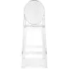 Buy Bar stool with backrest Victoire - 65cm - Design Transparent Transparent 58805 at MyFaktory