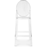 Buy Bar stool with backrest Victoire - 65cm - Design Transparent Transparent 58805 at MyFaktory