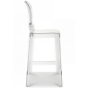 Buy Bar stool with backrest Victoire - 65cm - Design Transparent Transparent 58805 with a guarantee