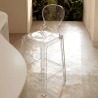 Buy Bar stool with backrest Victoire - 65cm - Design Transparent Transparent 58805 - prices