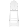 Buy Bar stool with backrest Victoire - 65cm - Design Transparent Transparent 58805 with a guarantee