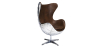Buy Bold Chair Aviator Armchair - Microfiber Aged Leather Effect Brown 25627 - in the UK