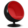 Buy Ballon Chair - Black Shell and Red Interior - Fabric Red 19537 - prices