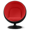 Buy Ballon Chair - Black Shell and Red Interior - Fabric Red 19537 - in the UK
