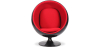 Buy Ballon Chair - Black Shell and Red Interior - Fabric Red 19537 at MyFaktory
