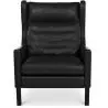 Buy 2204 Armchair - Premium Leather Black 50102 - in the UK