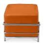 Buy SQUAR Footrest (Ottoman) - Faux Leather Orange 55762 - prices