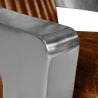 Buy Design Armchair Churchill Lounge - Premium Leather & Steel Steel 48374 - in the UK