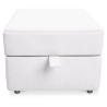 Buy Fabric puf with storage - Otto White 58769 - in the UK