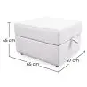Buy Fabric puf with storage - Otto White 58769 in the United Kingdom