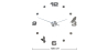 Buy Numbers and Birds Wall Clock Silver 58198 at MyFaktory