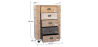 Buy Wooden Chest of Drawers - Industrial Design - Joyia Natural wood 58845 - in the UK
