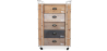 Buy Wooden Chest of Drawers - Industrial Design - Joyia Natural wood 58845 - in the UK