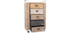 Buy Wooden Chest of Drawers - Industrial Design - Joyia Natural wood 58845 home delivery