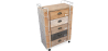 Buy Wooden Chest of Drawers - Industrial Design - Joyia Natural wood 58845 with a guarantee